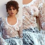 Isabela Merced Nude Tits In A See Thru Top