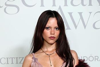 Jenna Ortega in see through dress