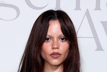 Jenna Ortega in see through dress