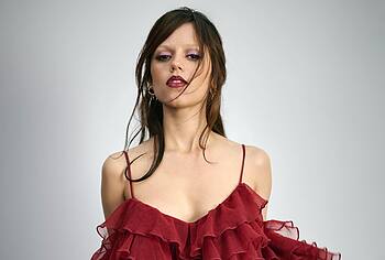 Jenna Ortega in see through dress