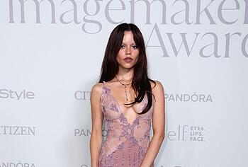 Jenna Ortega in see through dress