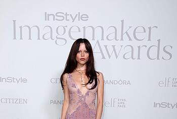 Jenna Ortega in see through dress