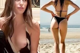 Alycia Debnam-Carey Nude Tit Slip And Ass Cheeks In France