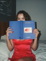 Paris Berelc Stuns in Red in a New Bedroom Shoot.jpg