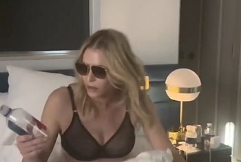 Chelsea Handler in lingerie