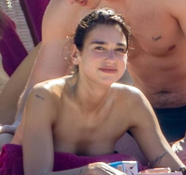 Dua Lipa topless