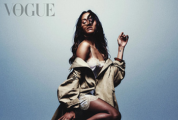 Zoe Saldana sexy for Vogue