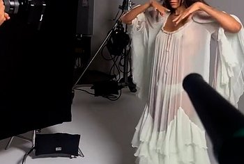 Zoe Saldana sexy for Vogue