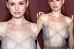 Madelaine Petsch Nude Pink Tits In A See Thru Top