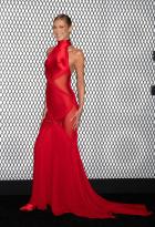 Bella Hadid Goes Braless in a Red Dress at The.jpg