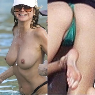 Leni Klum’s Camel Toe & Ass Battles Mom Heidi’s Bare Boobs