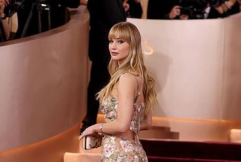 Jennifer Lawrence sexy at the Golden Globe Awards