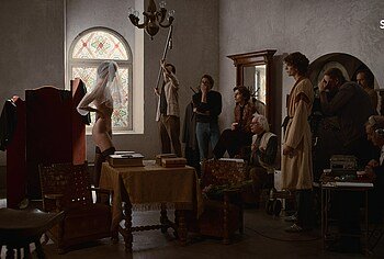 Frida Gustavsson Frontal Nude Scenes in Faithless