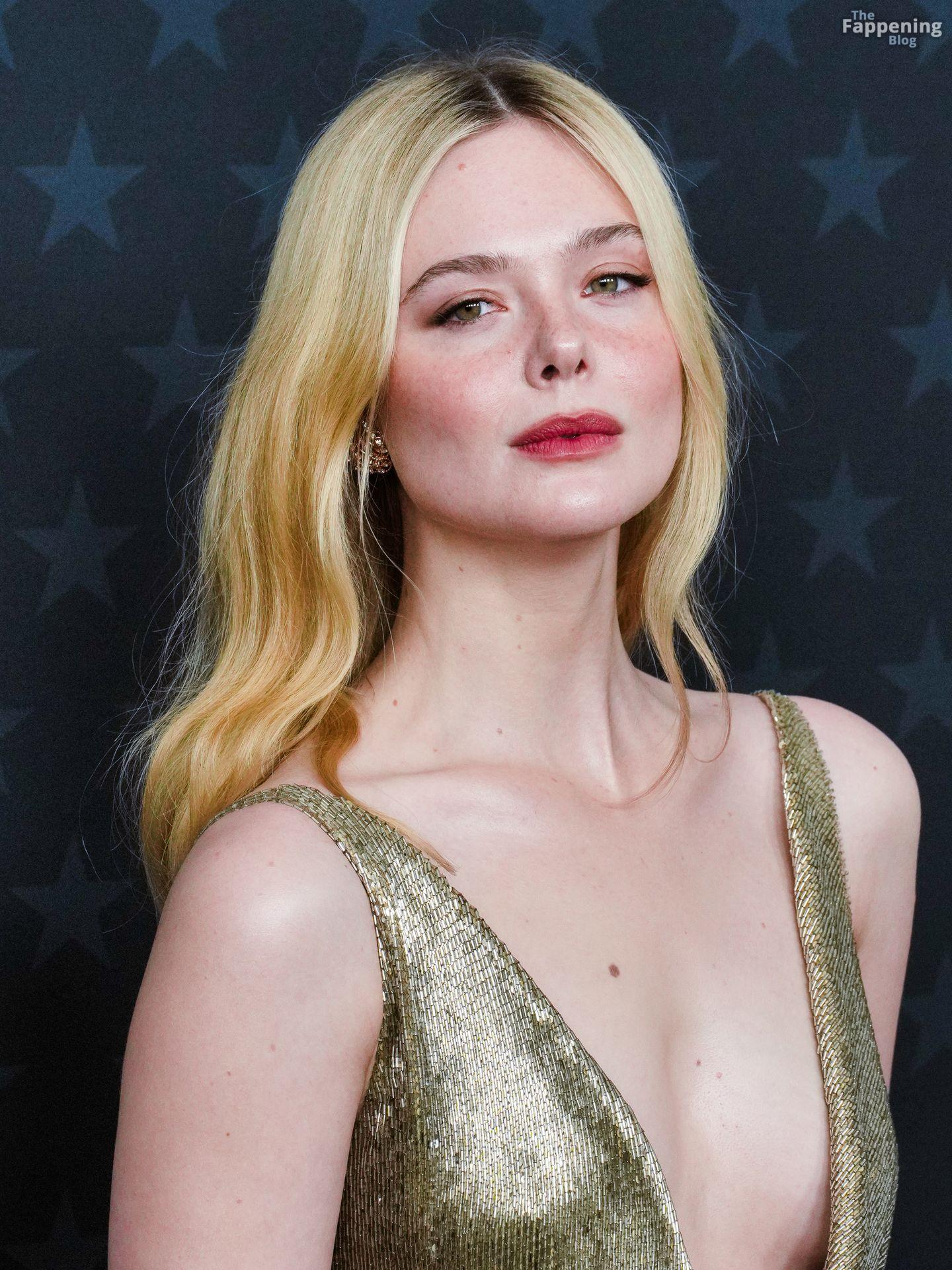 Elle Fanning Stuns in a Vintage Gold Dress at the.jpg