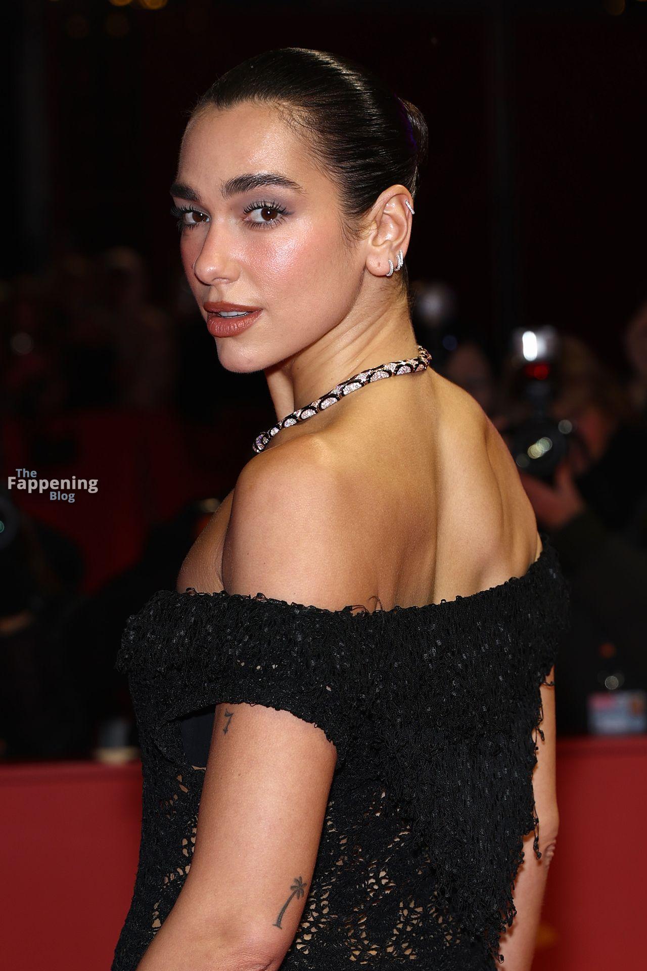 Dua Lipa Looks Sexy in a Lace Dress at the.jpg