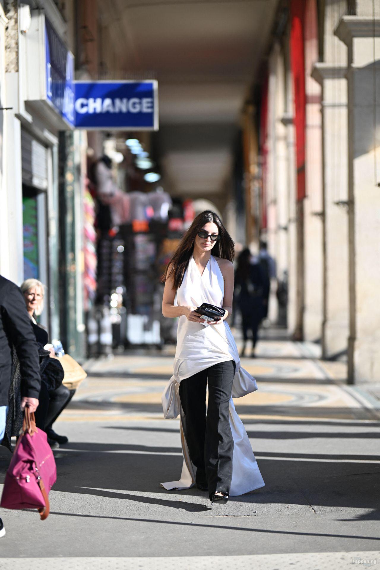 Emily Ratajkowski Goes Braless in a Satin Dress at the.jpg