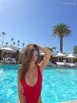 Emily Ratajkowski Looks Hot in a Red Swimsuit 7 Photos.jpg