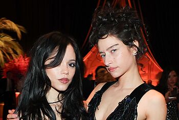 Jenna Ortega Shows Off Her Tits in Low Naked Dress