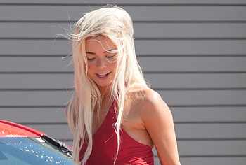 Olivia Dunne Pussy Cameltoe and Tight Ass During Baywatch Reboot