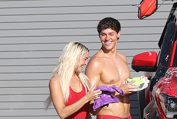 Olivia Dunne Pussy Cameltoe and Tight Ass During Baywatch Reboot