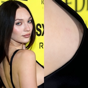 Maddie Ziegler Areola Slip And See Thru Nip Display